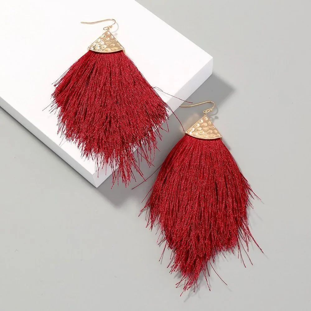 Anthro Tassel Earrings
